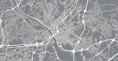 Trenton, ABD şehir haritası. New Jersey eyalet başkenti