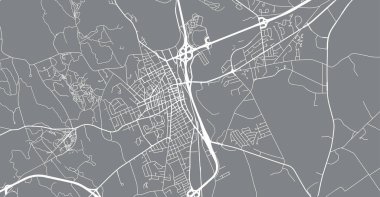 Concord 'un şehir haritası, ABD. New Hampshire eyalet başkenti