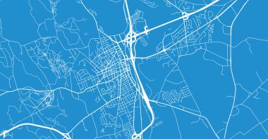 Concord 'un şehir haritası, ABD. New Hampshire eyalet başkenti