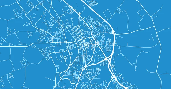 Dover, ABD 'nin şehir haritası. Delaware eyalet başkenti