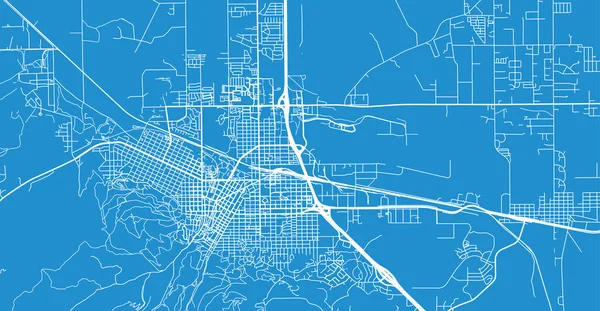 美国海伦娜的城市矢量城市地图。蒙大拿州首府 — 图库矢量图片