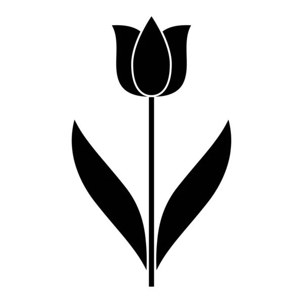 Tulip Vector Icon signaal pictogram vectorillustratie voor persoonlijk en commercieel gebruik — Stockvector