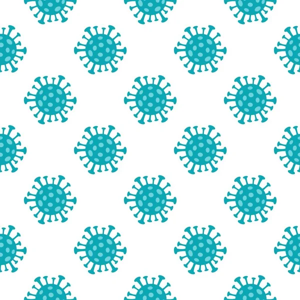 Coronavirus chino 2019-nCoV. Patrón sin costuras. Ilustración vectorial . — Vector de stock