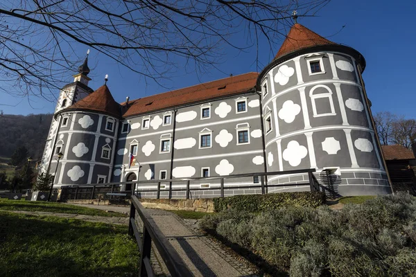 Olimje Castle in Slovenia. Monastery Castle famous buildings in — Stock Photo, Image