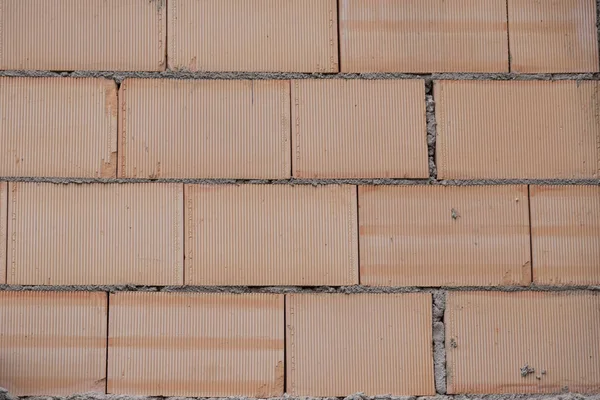 Parede de tijolo - close-up e espaço de cópia — Fotografia de Stock