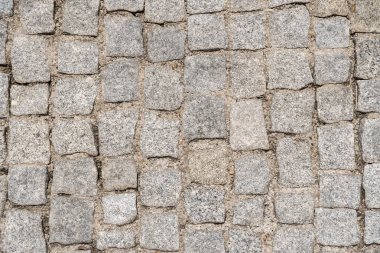 Bir yol kaldırım Arnavut kaldırımı - yakın çekim