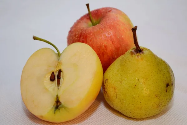 Mistura de frutas domésticas - imagem cortada — Fotografia de Stock