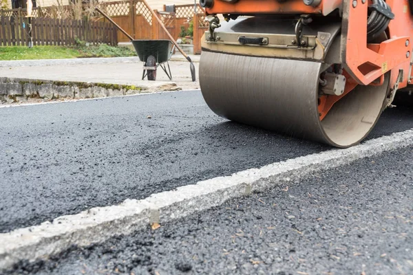 Silindir, asfalt - yakın çekim