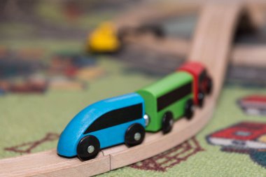 renkli modeli tren - yakın çekim