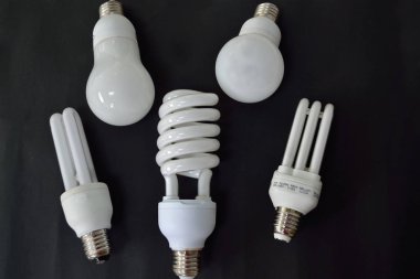 Çeşitli enerji tasarruflu lambalar - isteğe bağlı resim