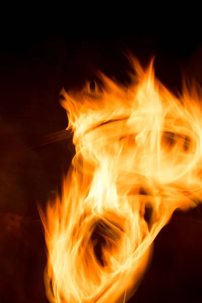 Strisce di una fiamma - primo piano — Foto Stock