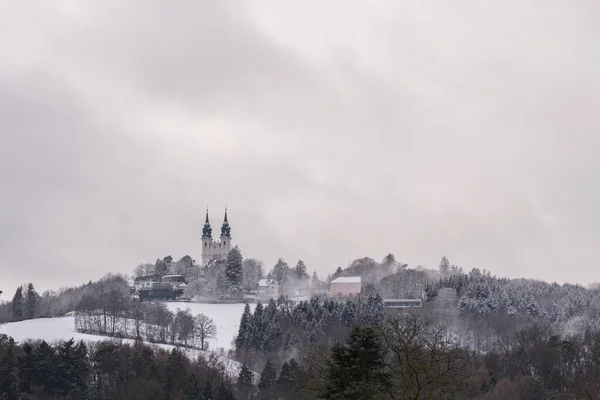 Постлингберг зимой - Австрия — стоковое фото