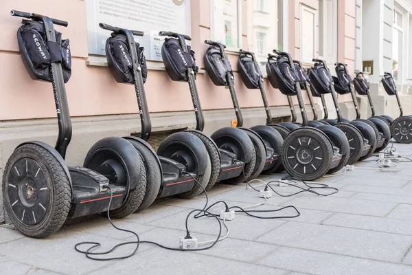 Segway electric vehicles are being charged - mobility through electricity