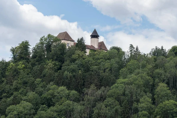 Zamek Vichtenstein Środku Sauwaldu Austria — Zdjęcie stockowe