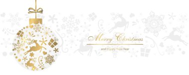 Altın christmas arka plan christmas dekorasyon ile