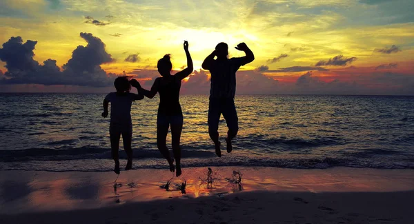 mutlu insanlar sahilde sunset bulvarında iyi eğlenceler