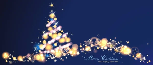 Christmas background with christmas tree — Stock Photo, Image