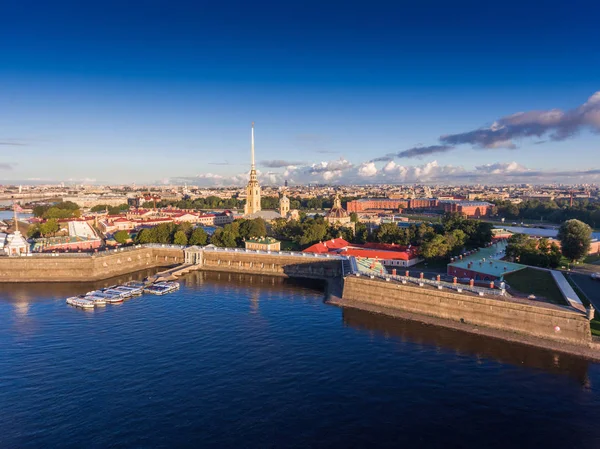 Russia Saint Petersburg September 2016 Aerial View Peter Paul Fortress — Stock Photo, Image