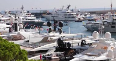 Monaco, Monte-Carlo, 27.09.2017: En büyük sergi yat Fuarı