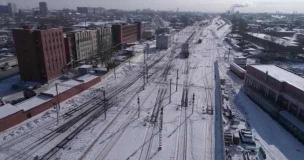Ryssland Sankt Petersburg Mars 2018 Aerial Video Museum Rysslands Järnvägar — Stockvideo