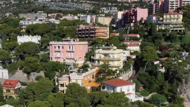 France Cote Dazur Beaulieu Octubre 2019 Vista Aérea Las Terrazas — Vídeo de stock