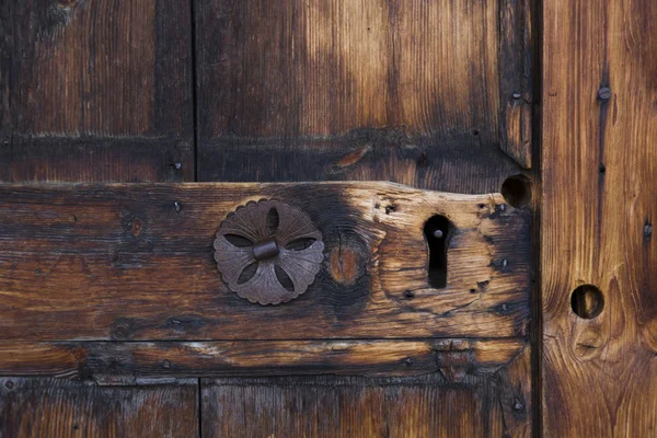 De houten deur — Stockfoto