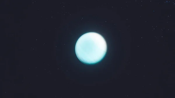 Uranus Planeet Van Zonnestelsel Voor Een Sterrenveld Illustratie — Stockfoto