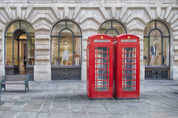 Red phone boxes — Stock Photo, Image
