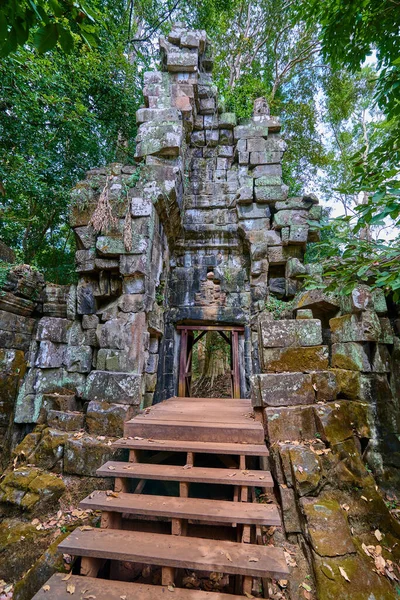 Templo Budista Complexo Angkor Thom Parque Arqueológico Angkor Wat Siem — Fotografia de Stock