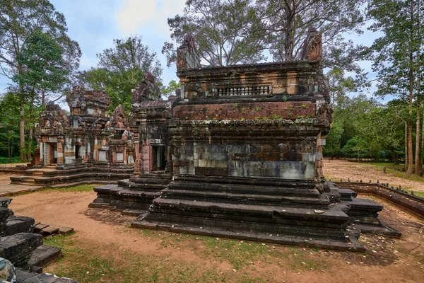 Tempio Buddista Nel Complesso Angkor Thom Parco Archeologico Angkor Wat — Foto Stock