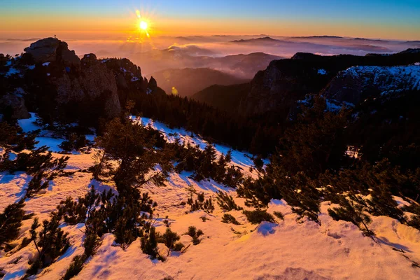 Вид Высоты Птичьего Полета Национального Парка Чаалу Закате Зимний Сезон — стоковое фото