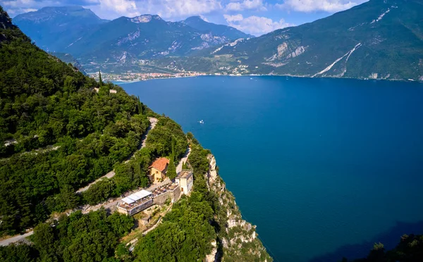 Panoramic View Beautiful Lake Garda Riva Del Garda Town Summer — стоковое фото