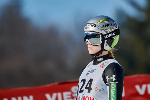 Rasnov Roemenië Januari 2020 Rogeu Spela Skispringen Winnen Wereldbekertoernooi Voor — Stockfoto