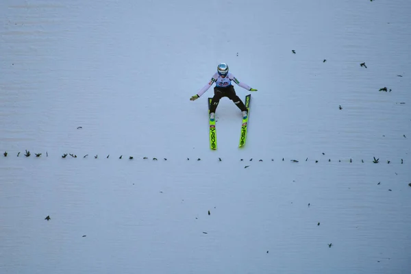 Rasnov Roemenië Januari 2020 Kriznar Nika Skispringen Winnen Wereldbekertoernooi Voor — Stockfoto