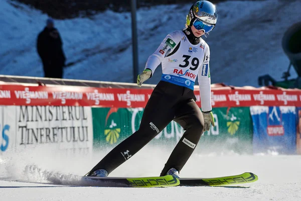 Rasnov Rumänien Januari 2020 Kriznar Nika Tävlar Att Vinna Hopp — Stockfoto