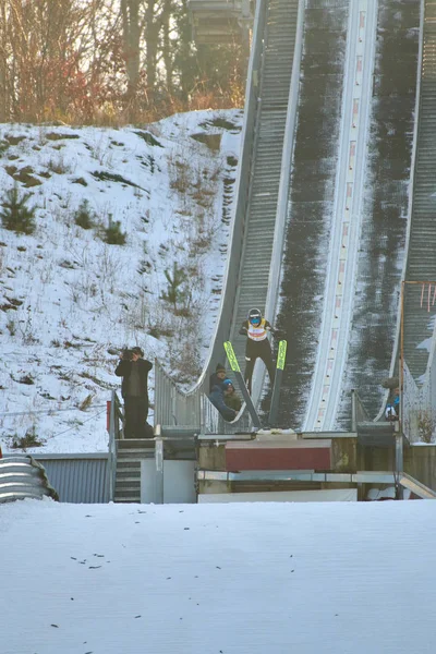 Rasnov Roemenië Januari 2020 Lundby Maren Schansspringer Wint Het Ladies — Stockfoto