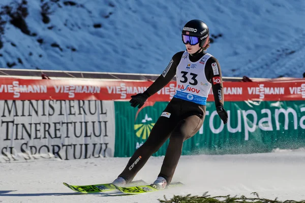 Rasnov Roumanie Janvier 2020 Sauteur Ski Stroem Anna Odine Remporte — Photo