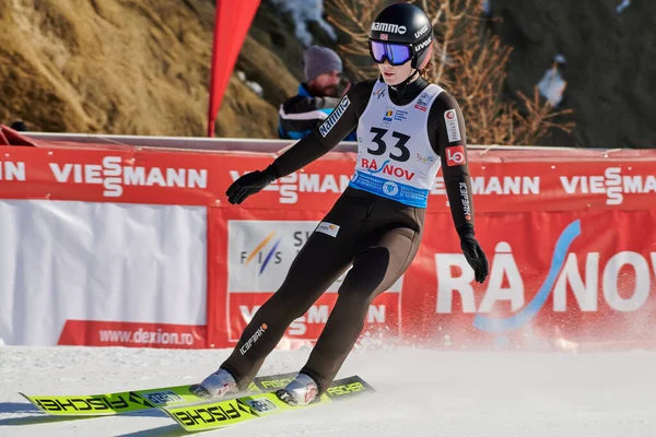 Rasnov Roumanie Janvier 2020 Sauteur Ski Stroem Anna Odine Remporte — Photo