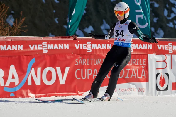 Rasnov Roumanie Janvier 2020 Sauteur Ski Maruyama Nozomi Remporte Coupe — Photo