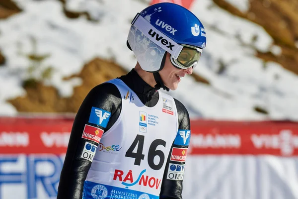 Rasnov Roemenië Januari 2020 Pinkelnig Eva Skispringen Wedijveren Het Ladies — Stockfoto