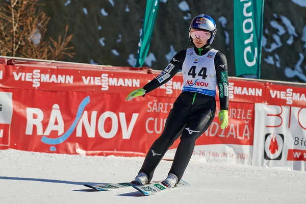 Rasnov Roumanie Janvier 2020 Sauteur Ski Takanashi Sara Remporte Coupe — Photo