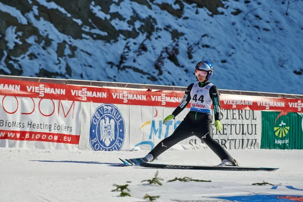 Rasnov Roumanie Janvier 2020 Sauteur Ski Takanashi Sara Remporte Coupe — Photo