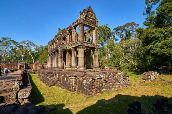 Αρχαίος Ναός Prasat Preah Khan Στο Angkor Wat Συγκρότημα Angkor — Φωτογραφία Αρχείου