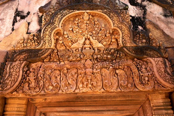 Prasat Banteay Srei Khmer Templet Angkor Thom Populär Turistattraktion Angkor — Stockfoto