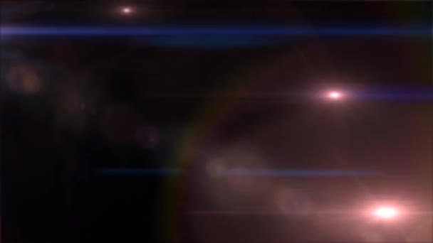 黑色背景上照相机发出的有生气的紫色光 — 图库视频影像