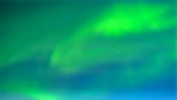 Cielo Coperto Nuvole Grigie Con Aurora Verde — Video Stock