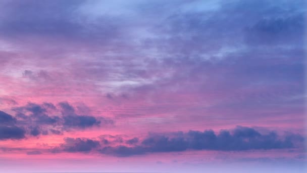 Purple Sky Time Lapse Sunshine Background — Stock Video