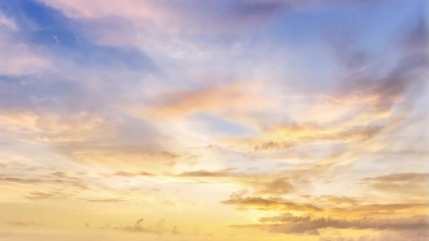 Orange Sky Time Lapse Sunshine Background — Stock Video