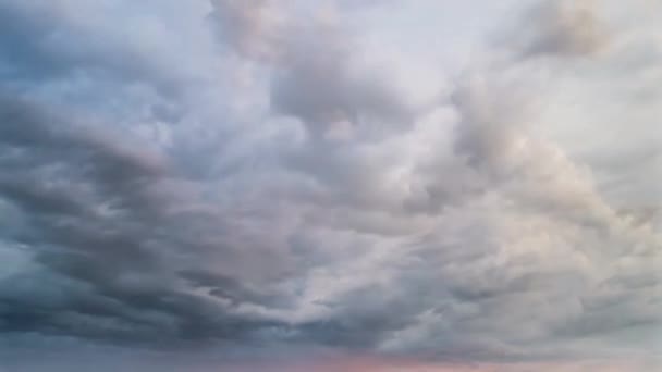 Modrá Obloha Časová Prodleva Slunečním Svitem Pozadí — Stock video