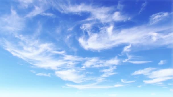 Zeitraffer Blauer Himmel Mit Wolken Hintergrund — Stockvideo